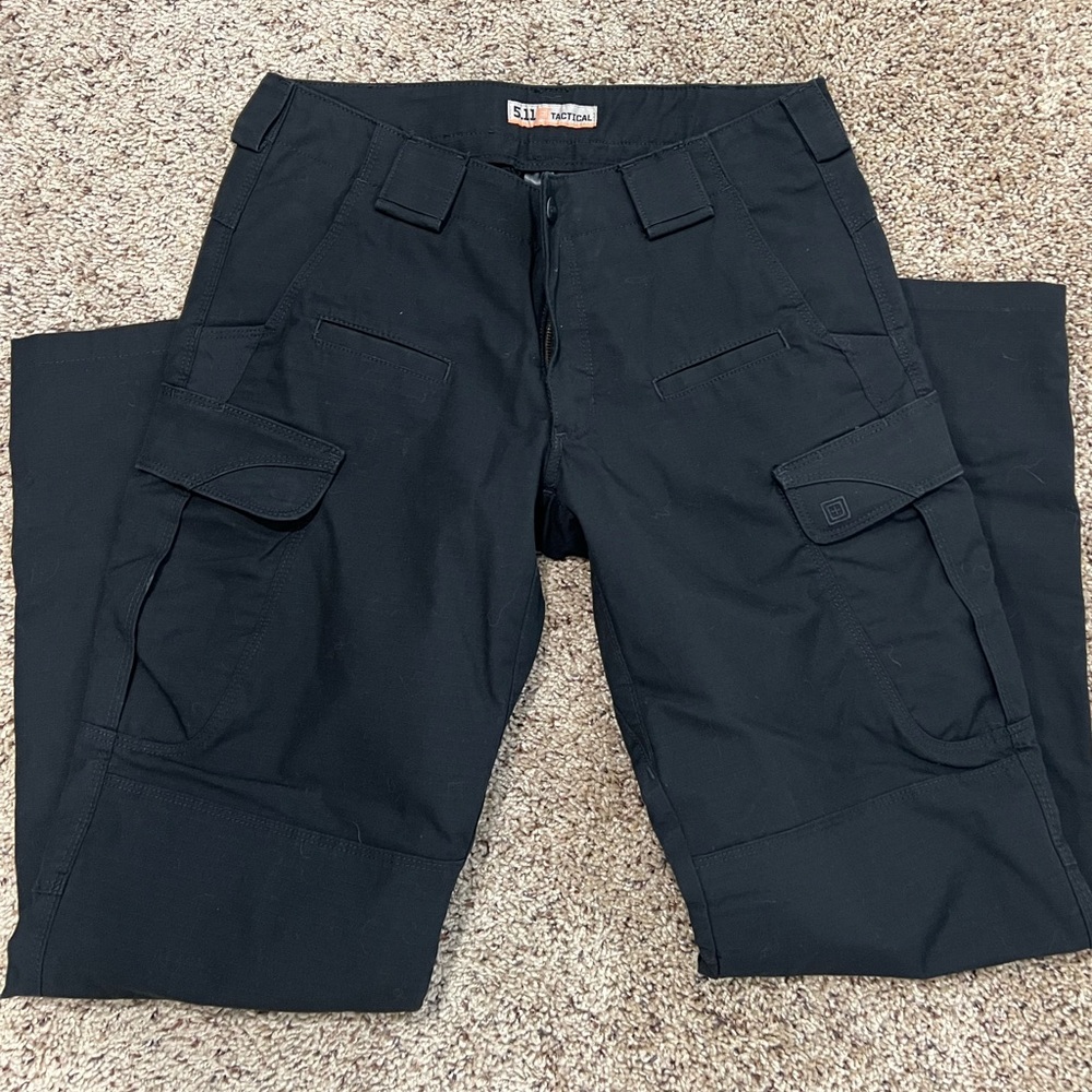 5.11 Tactical Black Cargo Pants with Multiple Pockets